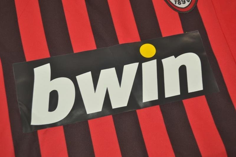 Camiseta Retro AC Milan 07/08 Personalizada