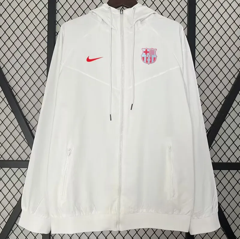 Chaqueta del Barcelona Blanca adulto