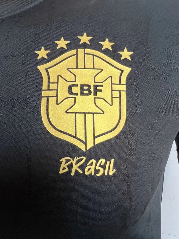 Camiseta Especial de la Selección de Brasil Negra